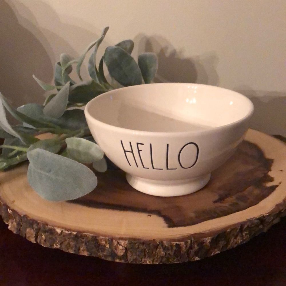 NWT Rae Dunn Hello Cereal Bowl .